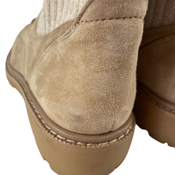 Sam Edelman Lydell Combat Boots Tan Womens Size 8 - Picture 7 of 14